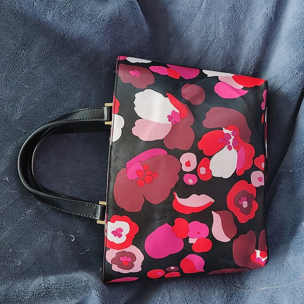 Kate Spade Grant Street Juno grainy vinyl leather trim mini tote. - Picture 3 of 15